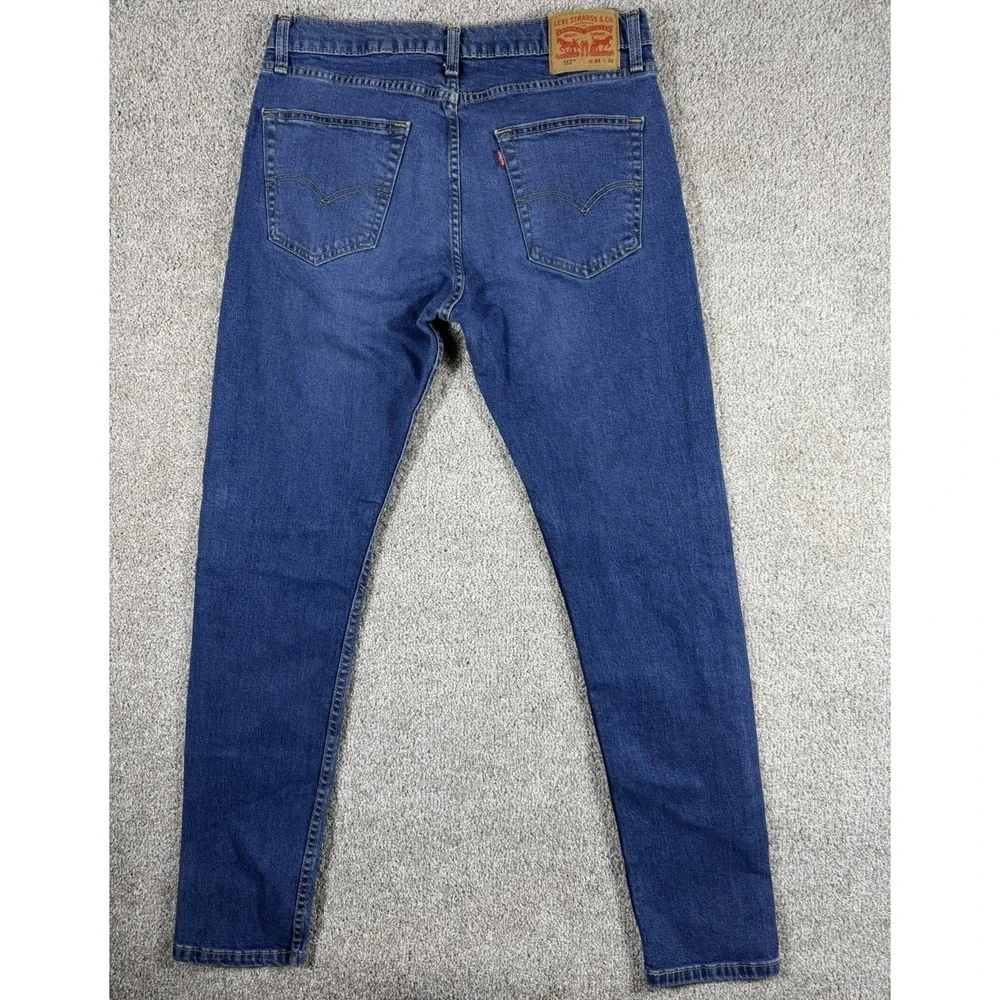 Levi's Men's 512 Slim Taper Fit Jeans Blue W34 L34 (Hecho en Egipto)